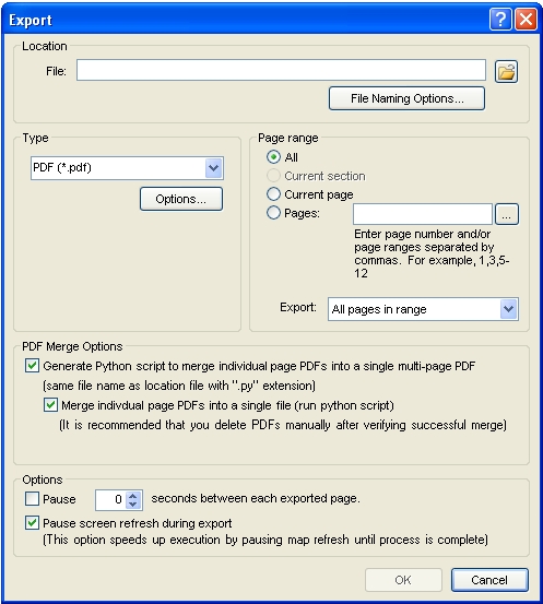 Export Dialog